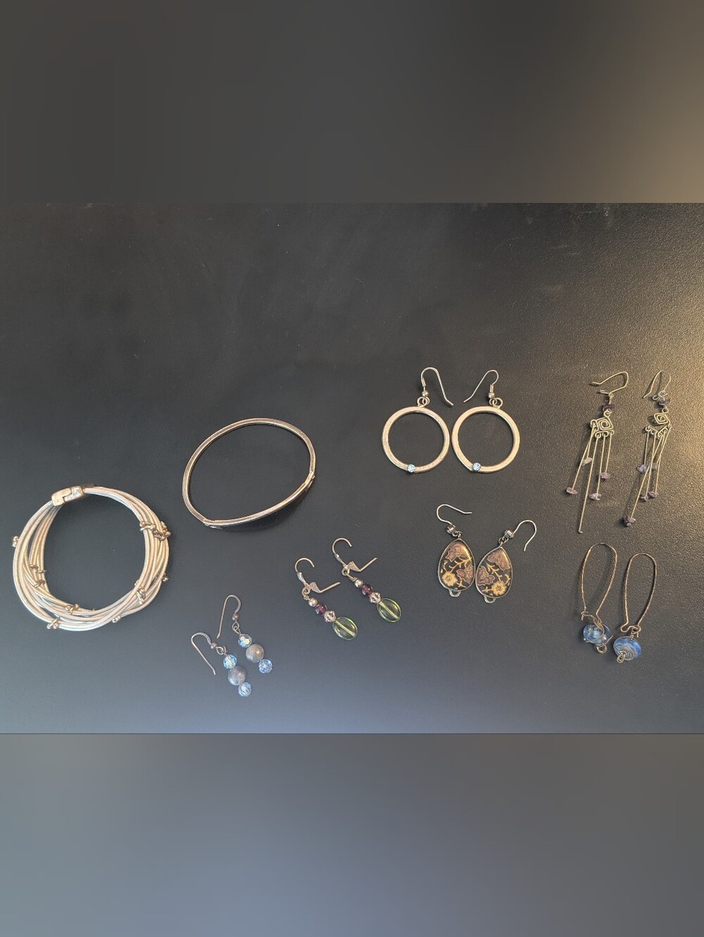 Jewelry Bundle With Two Bracelets And Earrings